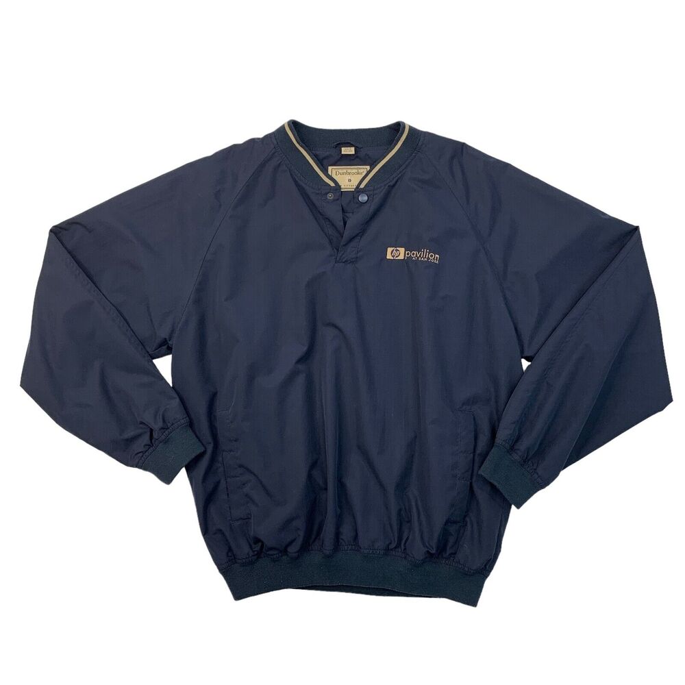 Vintage Dunbrooke Windbreaker Mens L Large Storm Blue Club Collection Waterproof